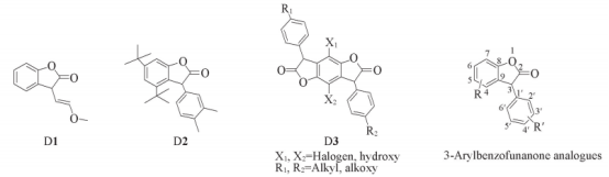 苯并呋喃酮衍生物的結(jié)構(gòu)